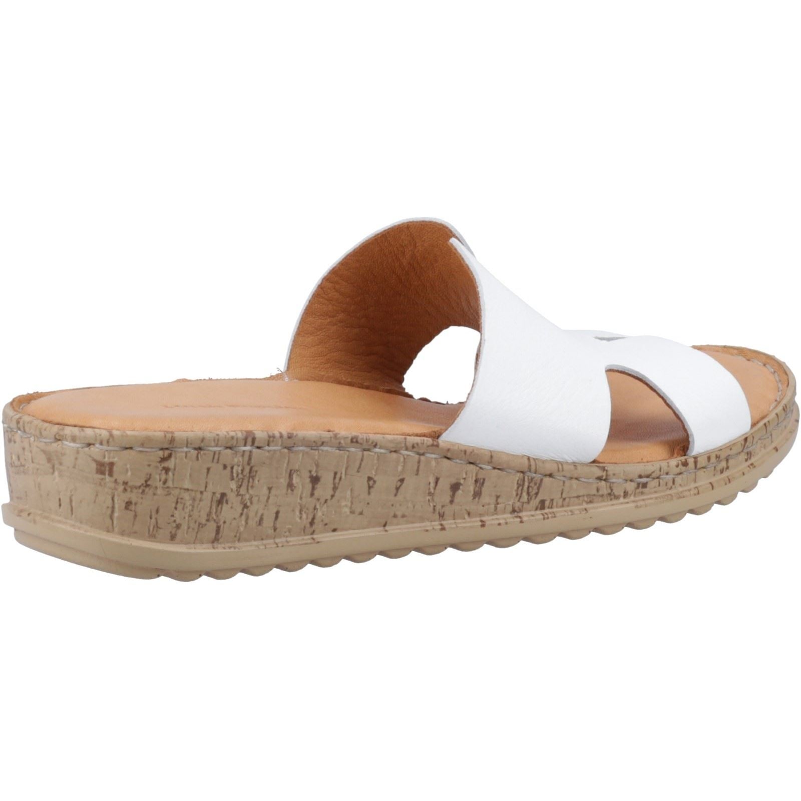 Hush Puppies Eloise Damen Sandalen Aus Weißem Leder