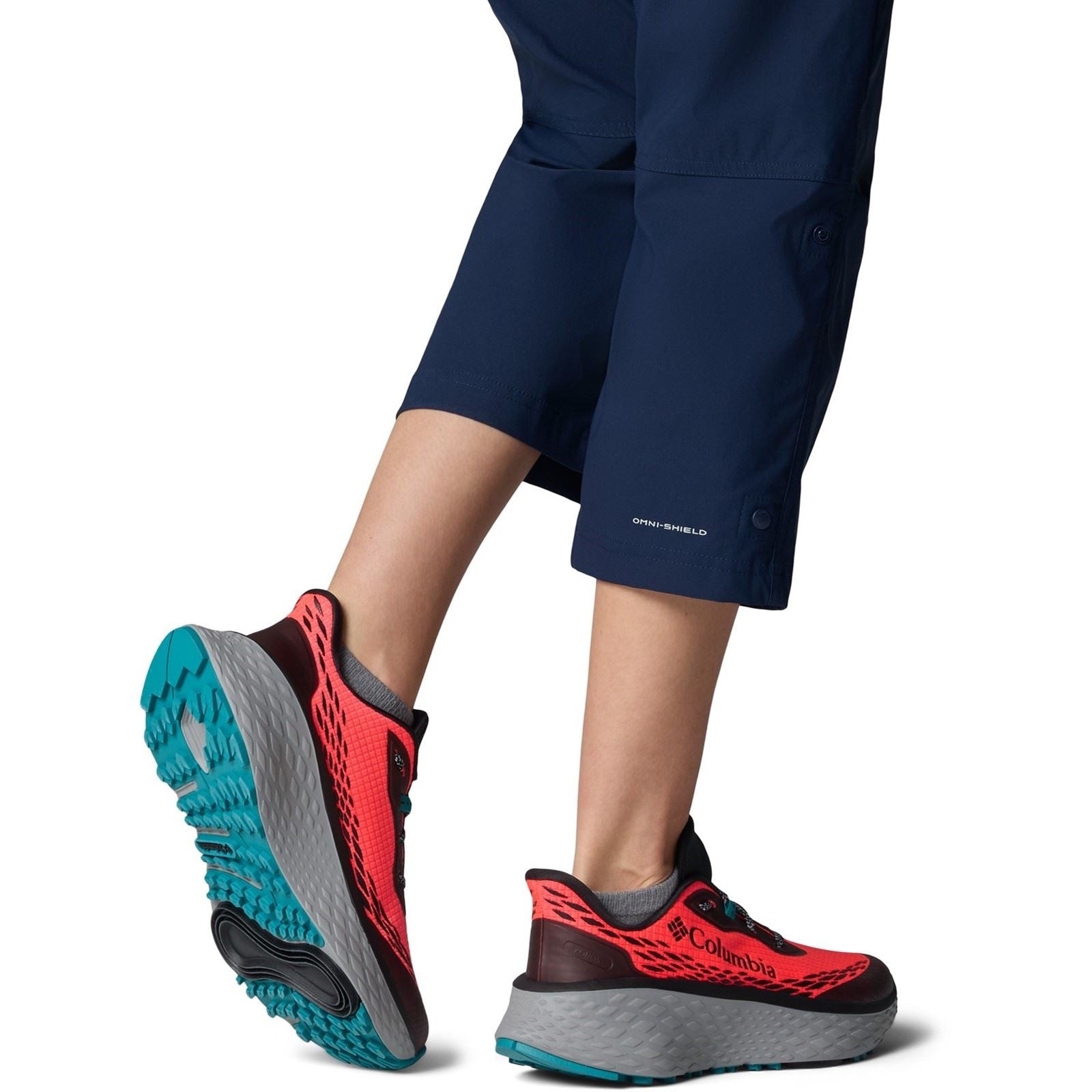 Columbia Konos Trillium ATR Polyester Damen Neon Sonnenaufgang/Teal Chlorid Wanderschuhe