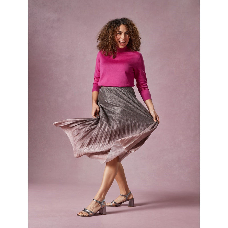 Hush Puppies Nalani Damen Sandalen aus Leder in Zinnfarben