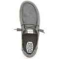 HEYDUDE Wendy Canvas 100% Baumwoll-Damendunkelgraue Loafer