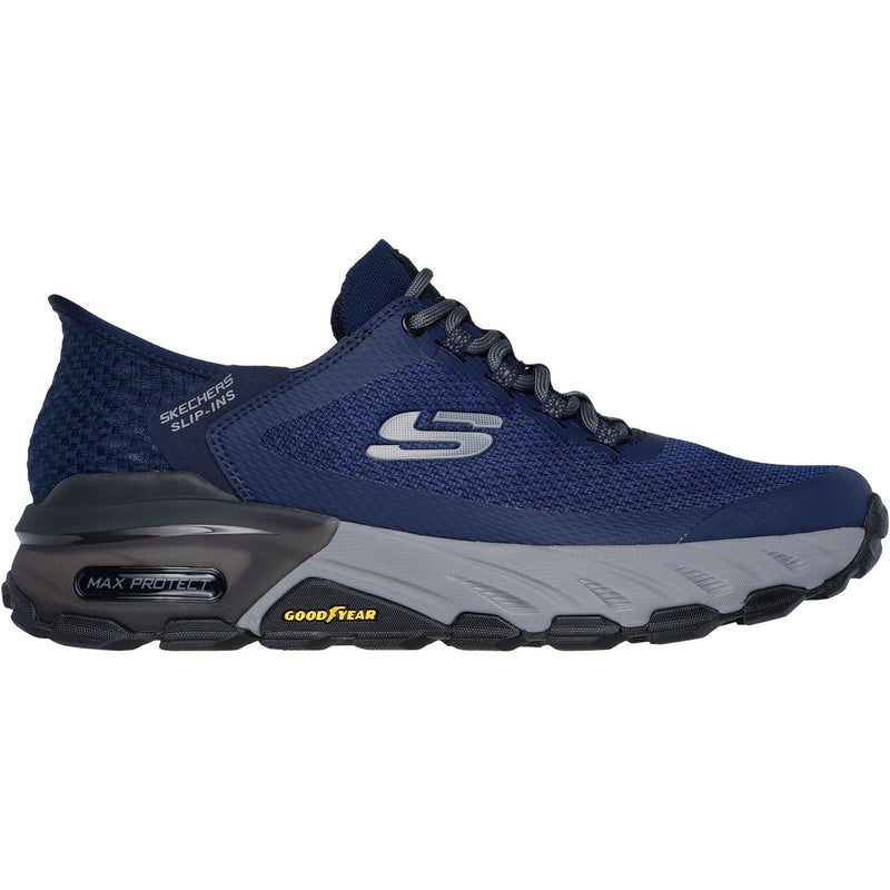 Skechers Max Protect Assembly Textil Herren Wanderstiefel In Marineblau