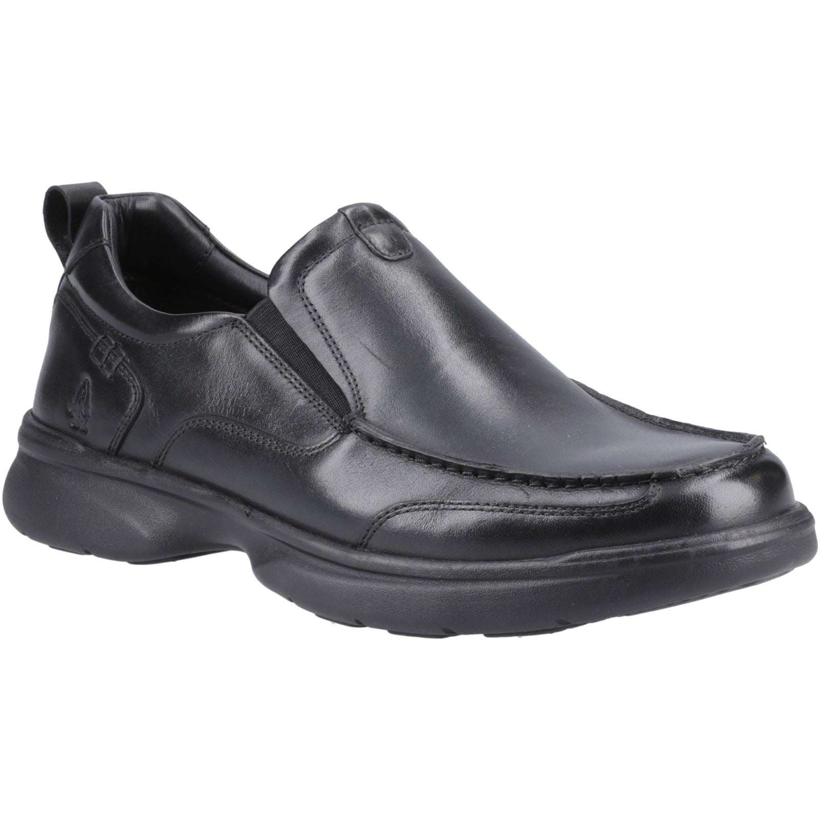 Hush Puppies Harold Leder Herren Schwarz Mokassin Schuhe