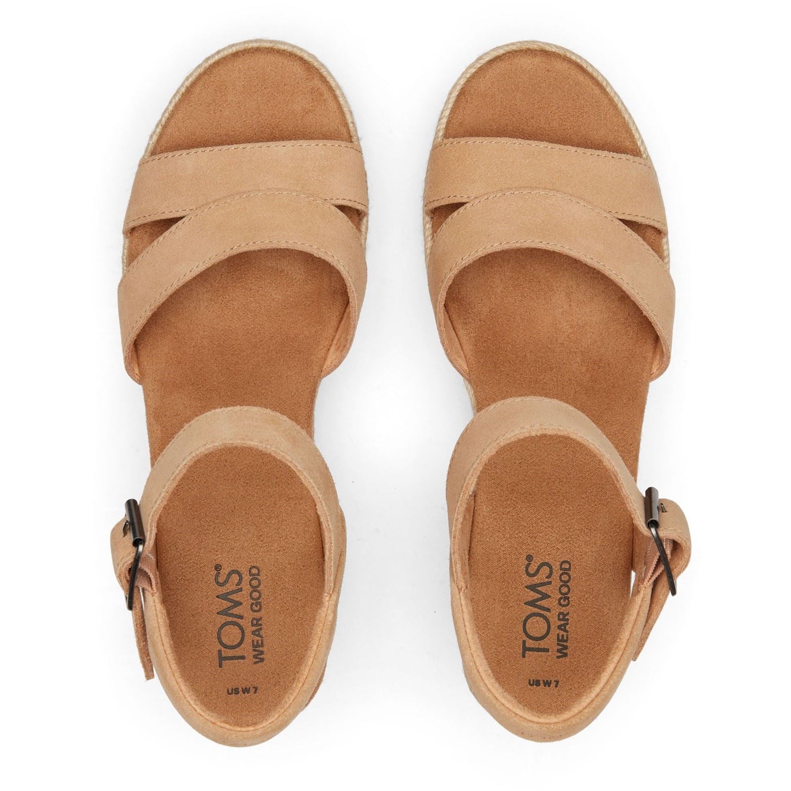 TOMS Audrey Leder Damen Honey Wedges