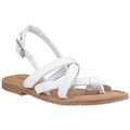 Hush Puppies Hope Damen Sandalen Aus Weißem Leder