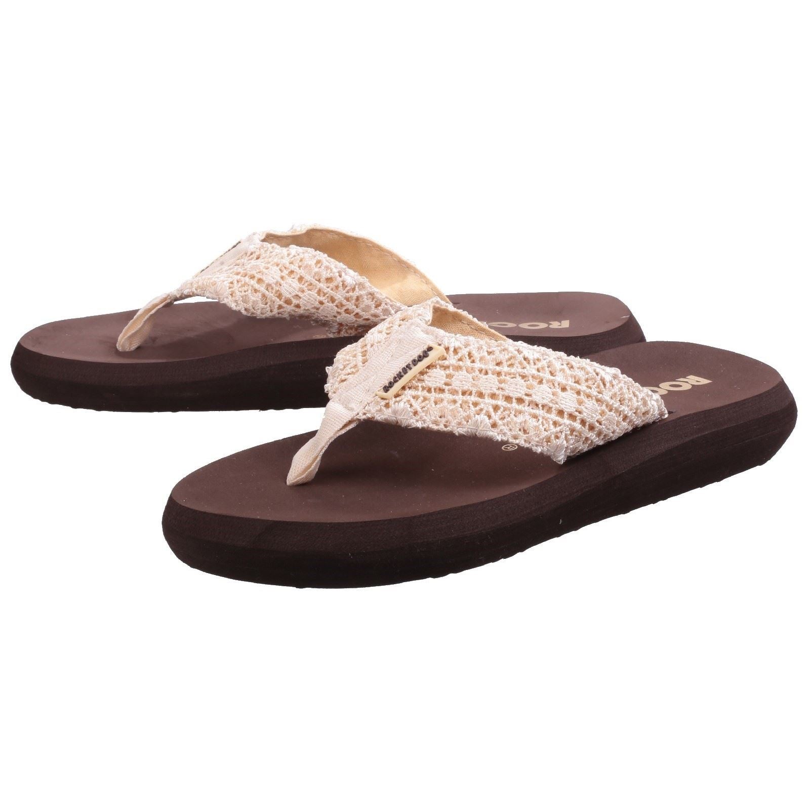 Rocket Dog Spotlight Lima Damen Zehenstegsandalen Aus Naturmaterialien