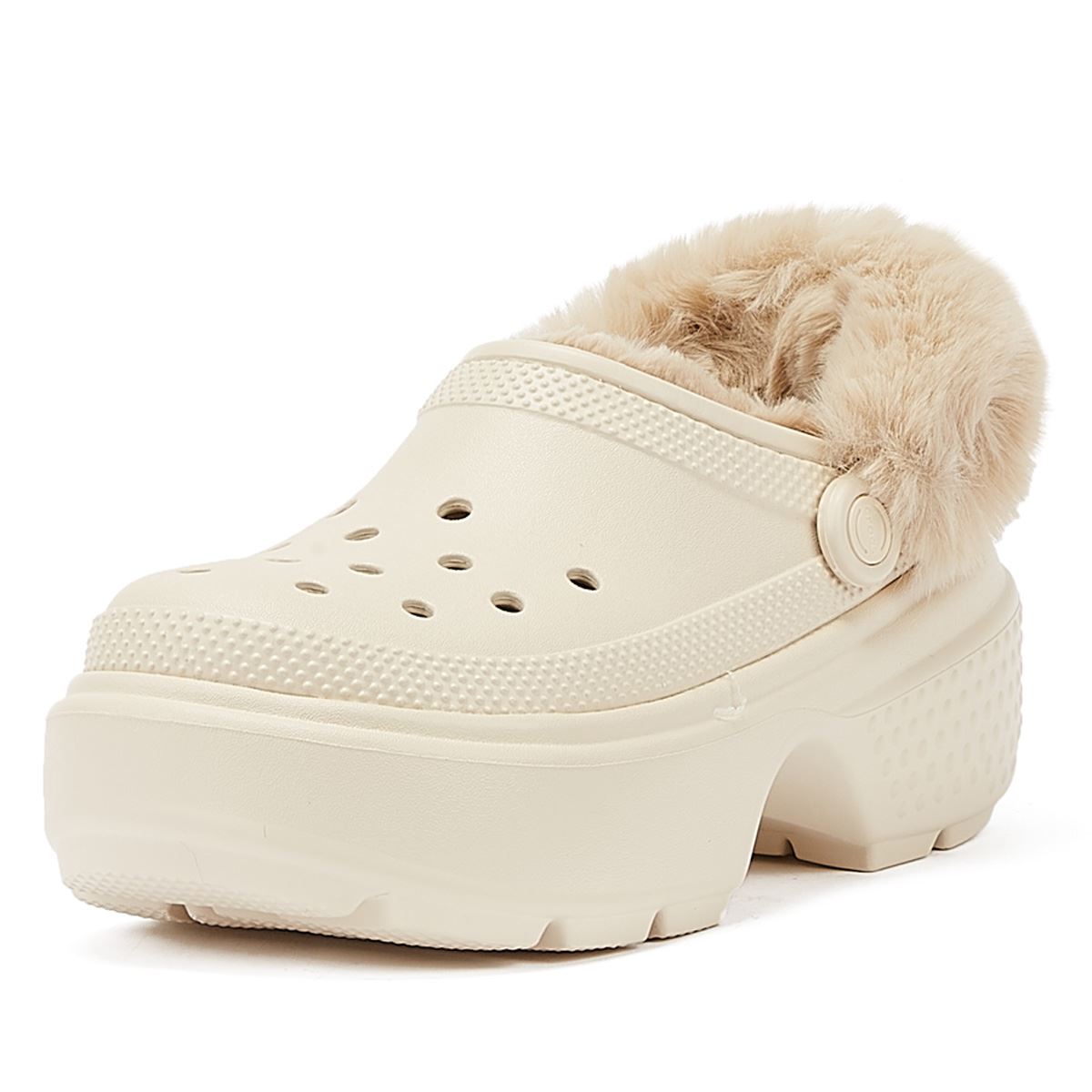 Crocs Stomp Gefütterte Clog-Sandalen Für Damen In Beige