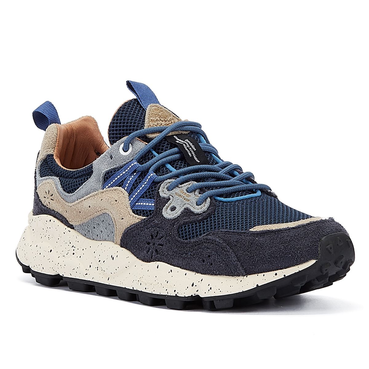 Flower Mountain Yamano 3 Herren Schwarze/Grau Wildleder Turnschuhe