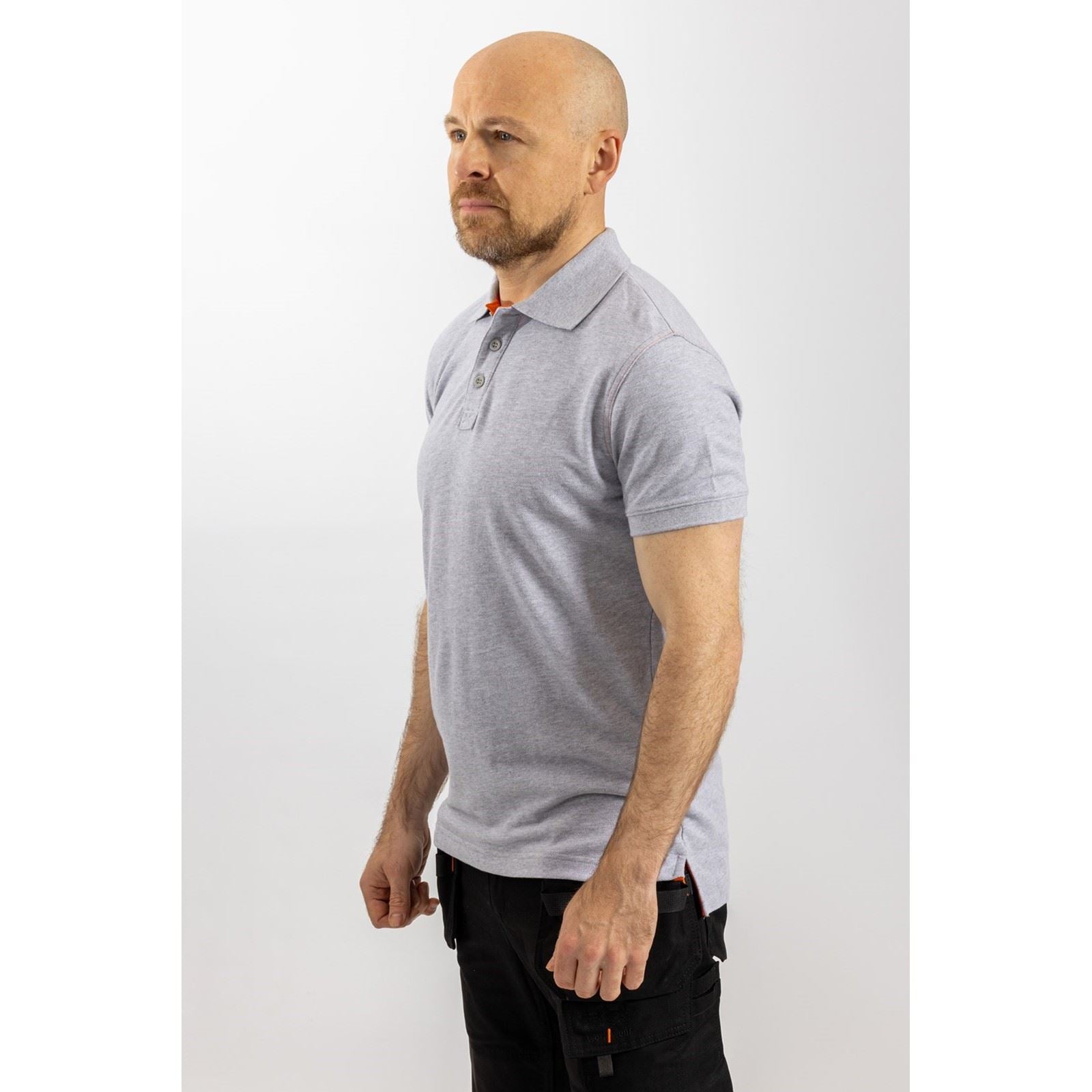 Helly Hansen Workwear Oxford Baumwoll Herren Poloshirt In Grau