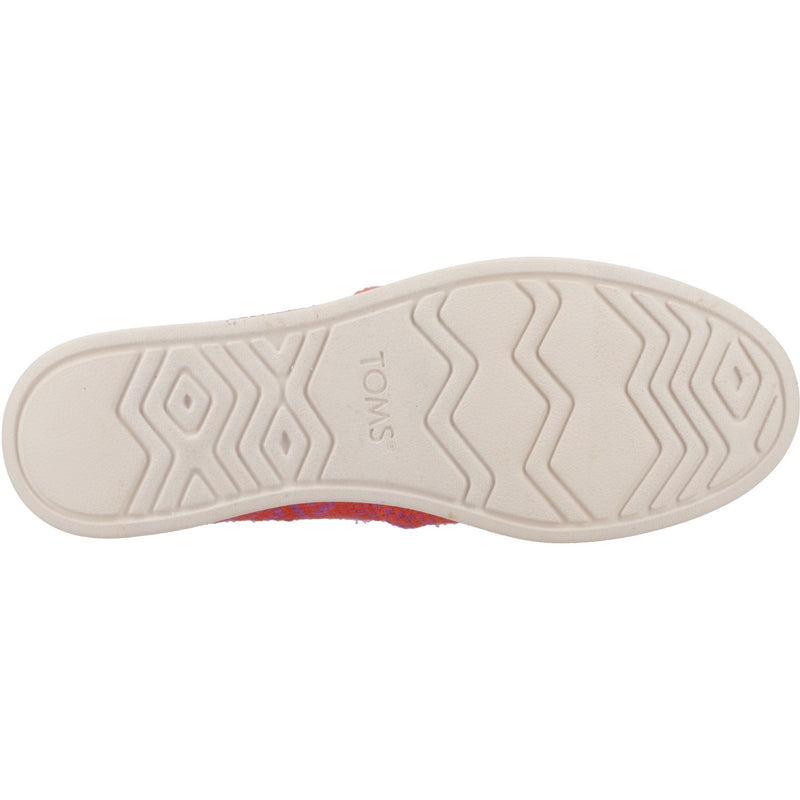 TOMS Alpargata Plus 100% Baumwolle Damen Flammen Espadrilles