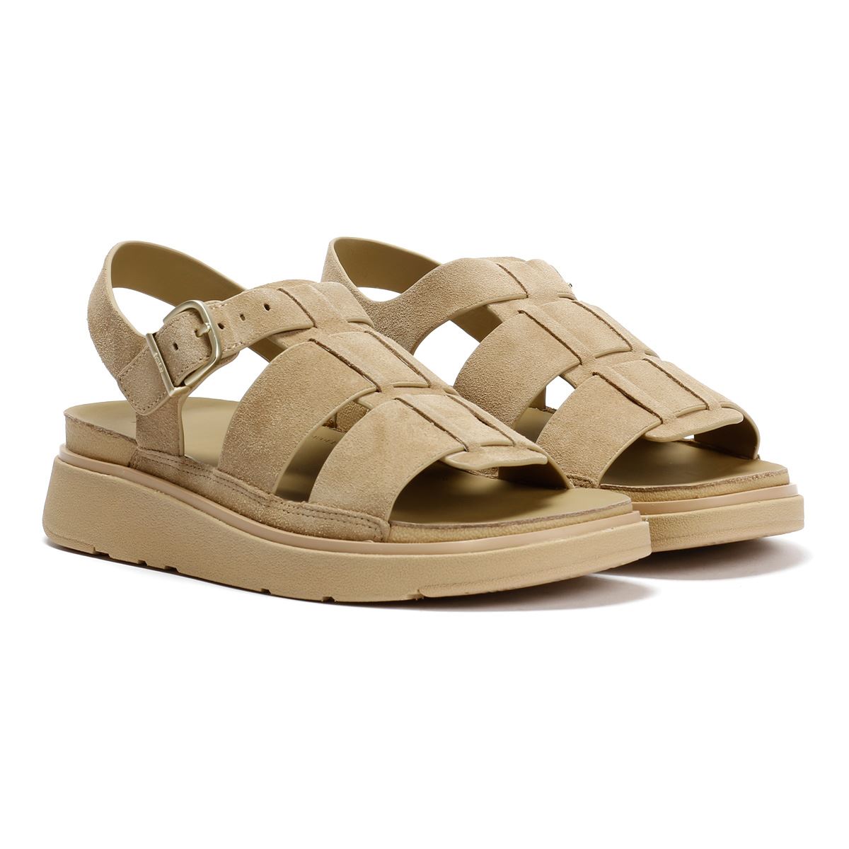 FitFlop GEN-FF Fisherman Wildleder Damen Braune Sandalen