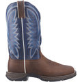 Durango Rebel Leder Herren Sattelbraun/Denim Blaue Stiefel
