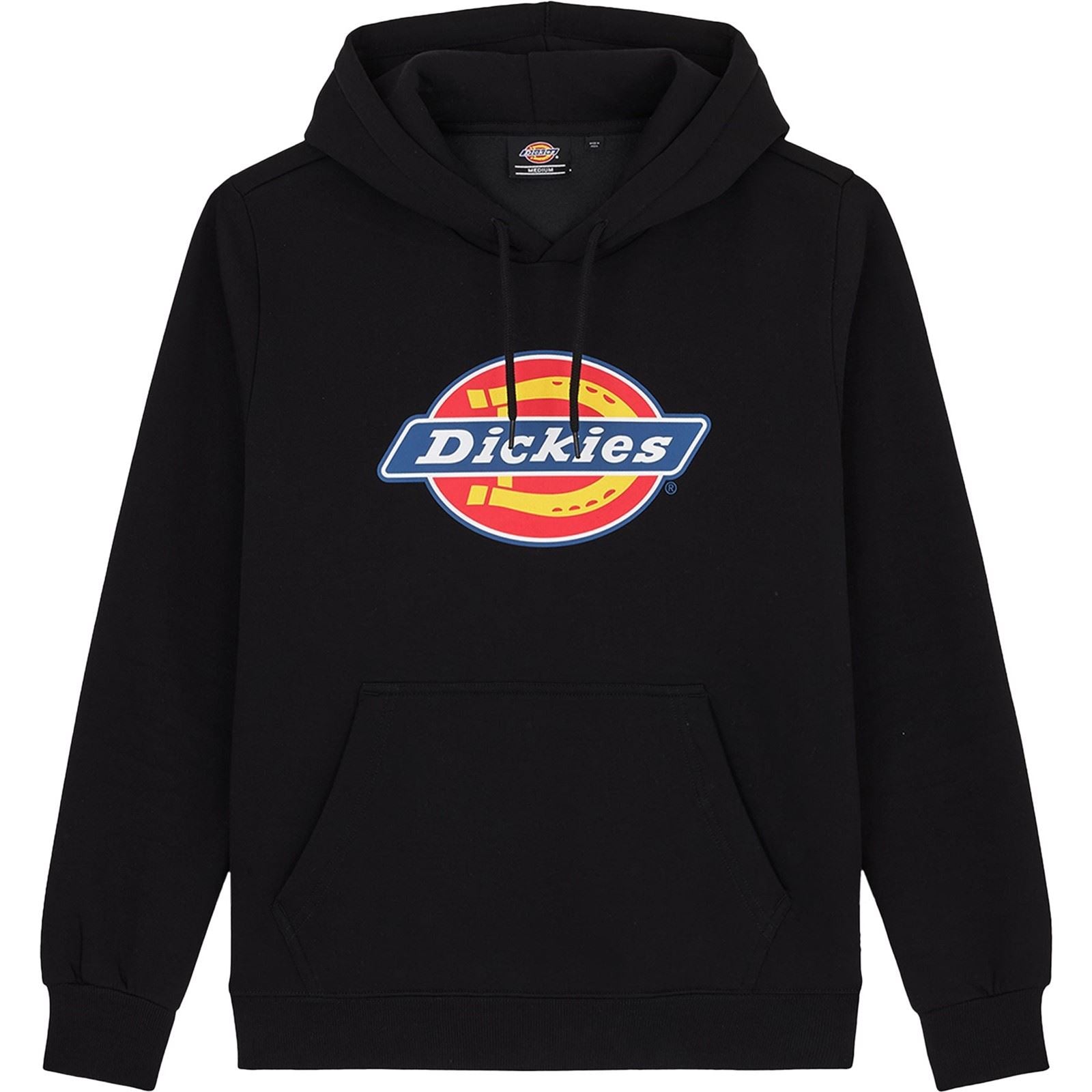 Dickies Icon Logo Polyester Unisex Erwachsene Schwarze Farbes Kapuzen Sweatshirt