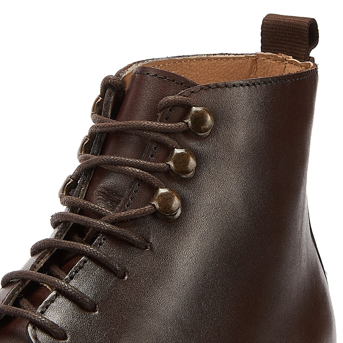 H By Hudson Battle Leder Herren Stiefel Braun