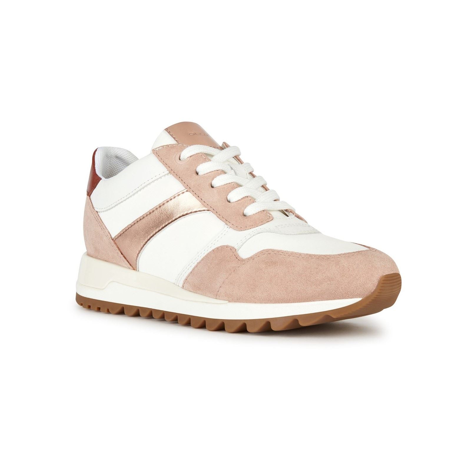 Geox D Tabelya Damen Sneaker In Nude/Weiß