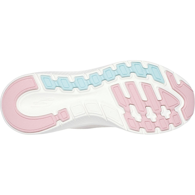 Skechers Arch Fit 2.0 Easy Chic Damen Sneaker Aus Natürlichen/Rosa Textilien