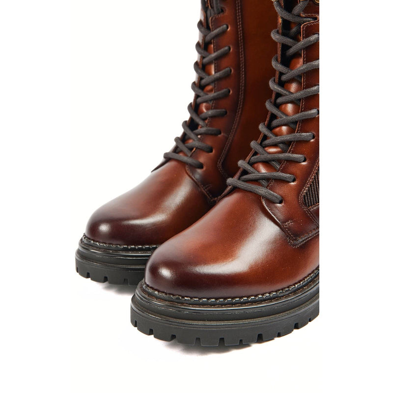 Pod Polly Leder /Textil-Damenstiefel In Tan