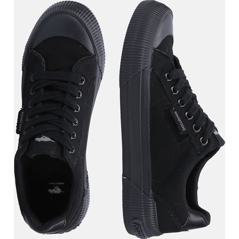 Rocket Dog Cheery Stoff Damen Schwarz Sneakers