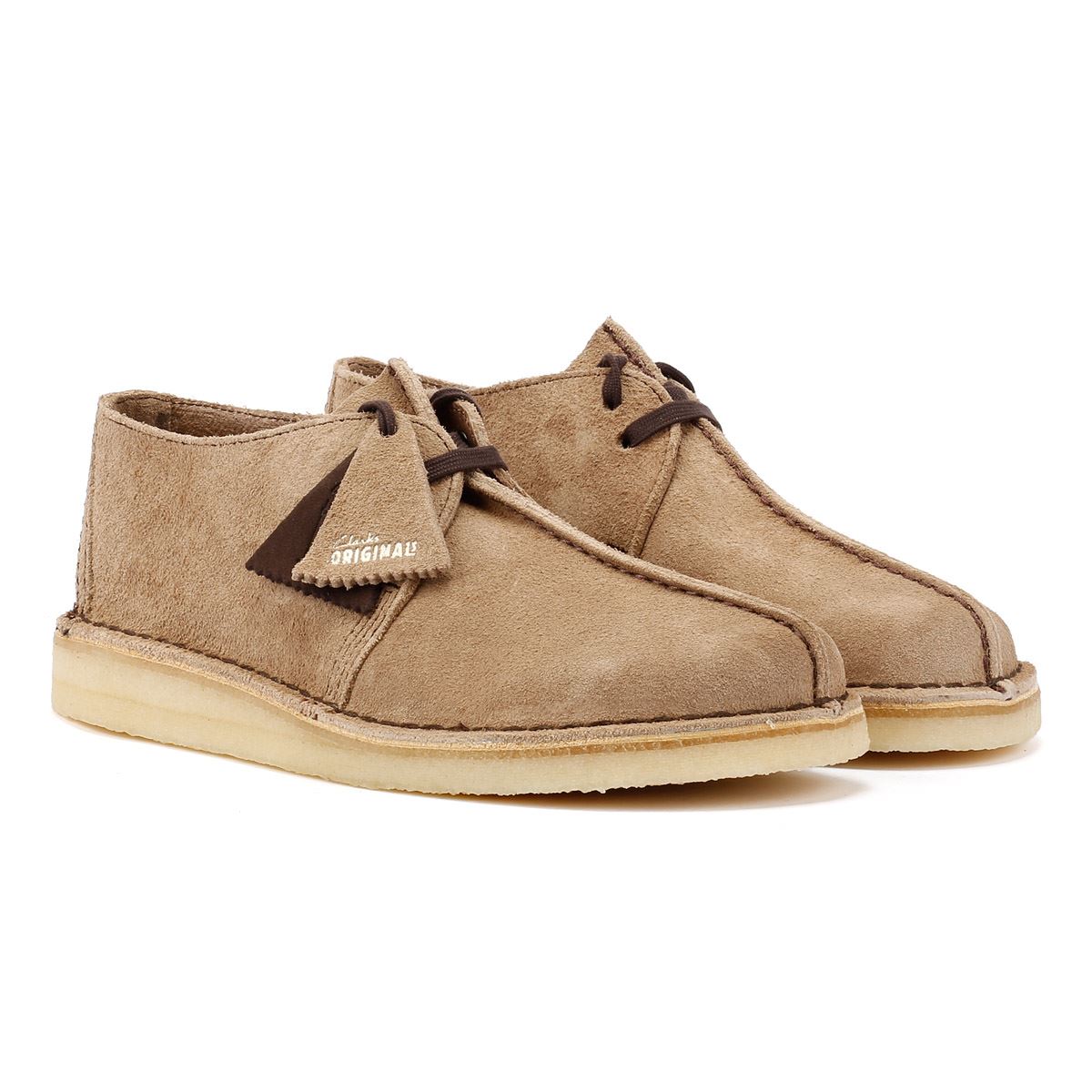 Clarks Originals Desert Trek Wildleder Herren Braune Schnürschuhe