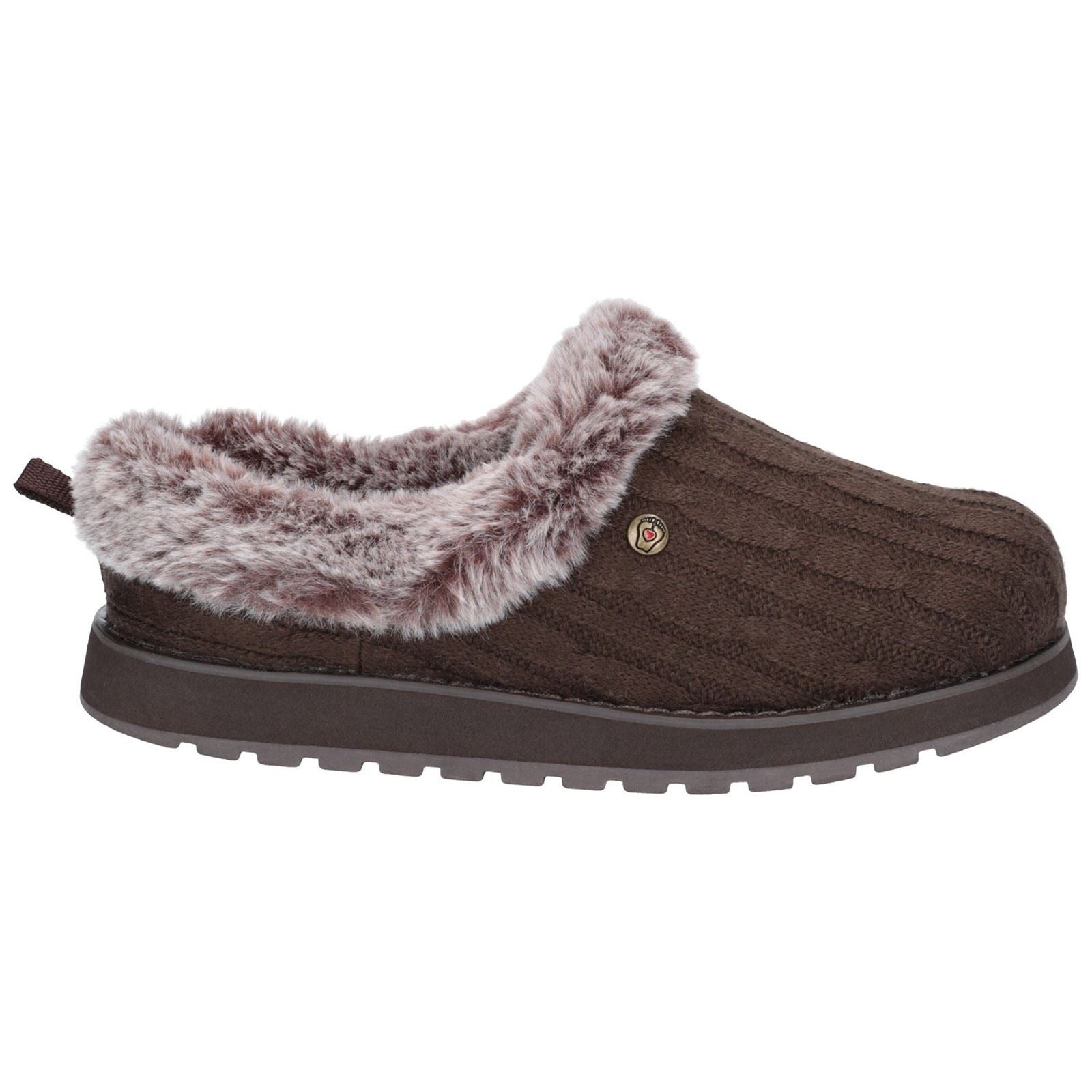 Skechers Keepsakes Ice Angel Synthetik Damen Hausschuhe (Schokolade)