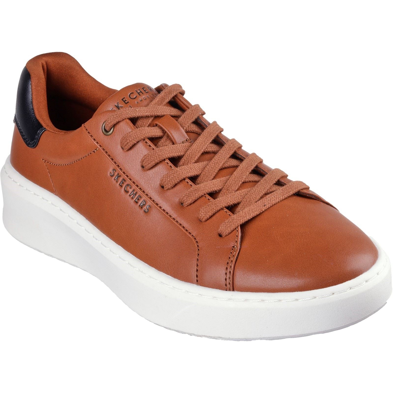 Skechers Court Break Suit Sneaker Synthetik Herren Cognac Sneaker