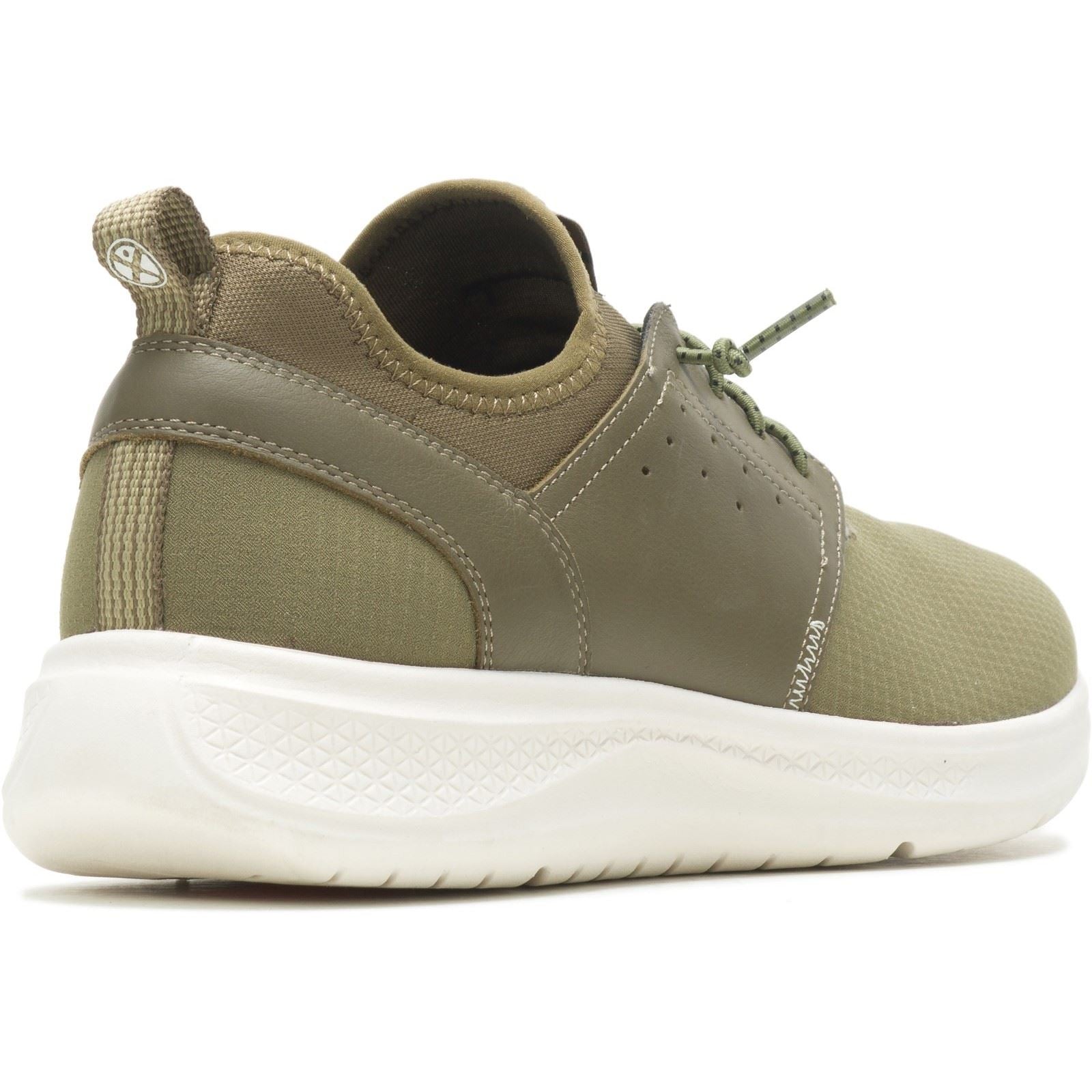 Hush Puppies Elevate Leder Herren Olivgrüne Sneakers