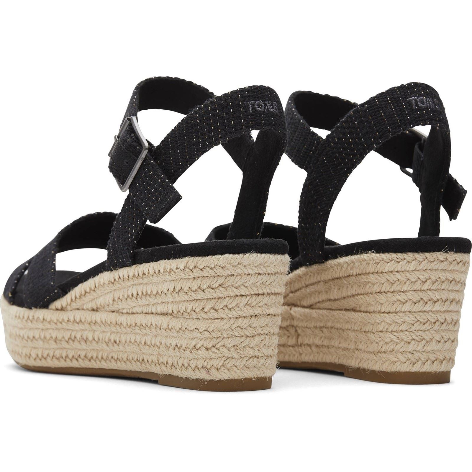 TOMS Audrey Damen Schwarze Keilabsätze
