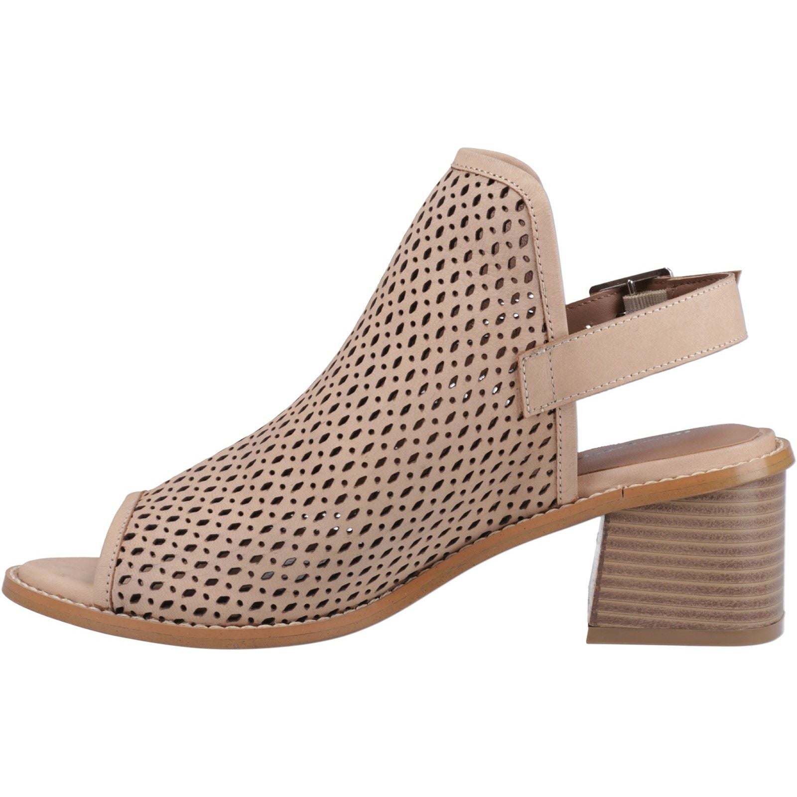 Hush Puppies Louise Heeled Damen Sandalen Aus Leder In Taupe