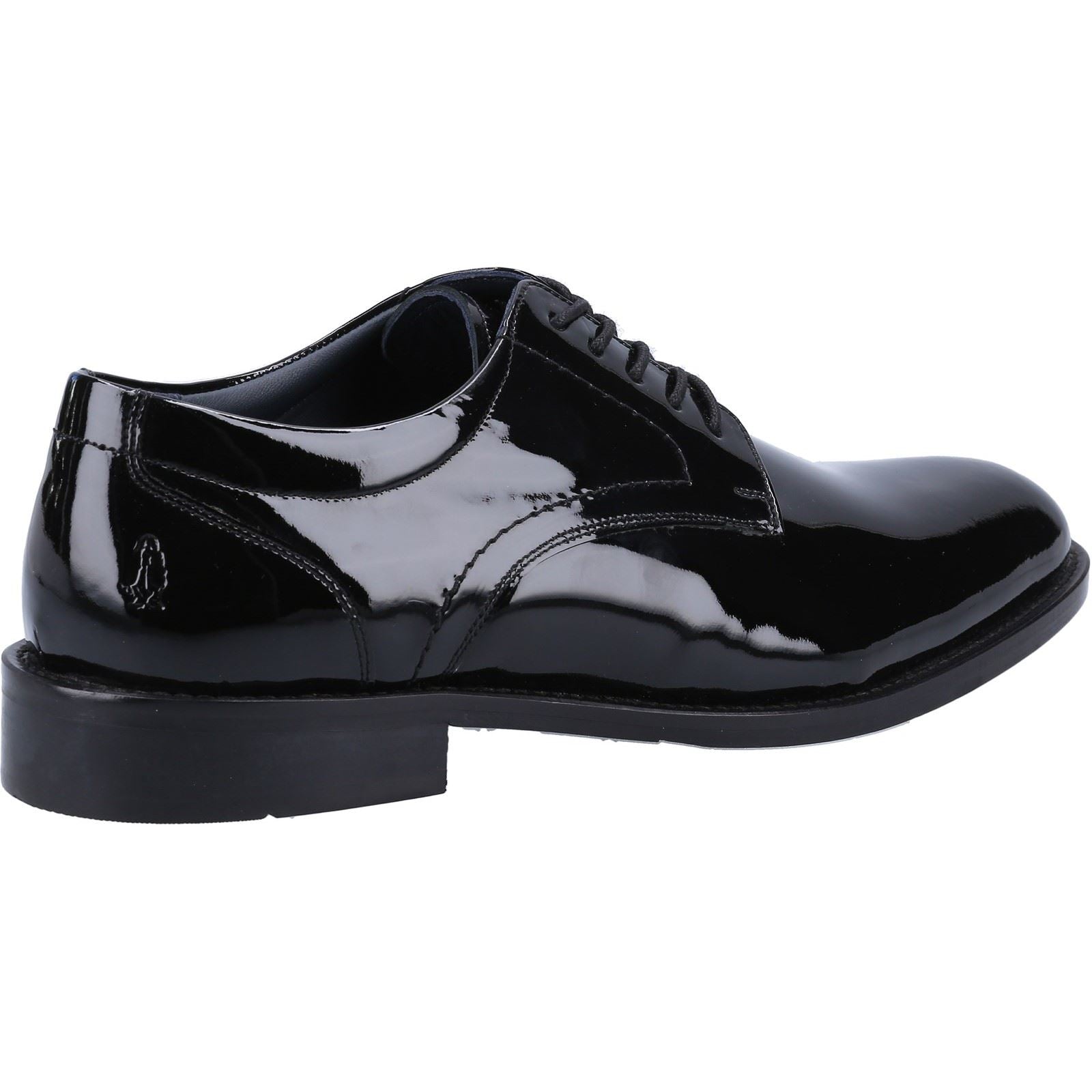 Hush Puppies Damien Lace Up Patent Herrenschuhe Aus Schwarzem Lackleder, Zum Schnüren