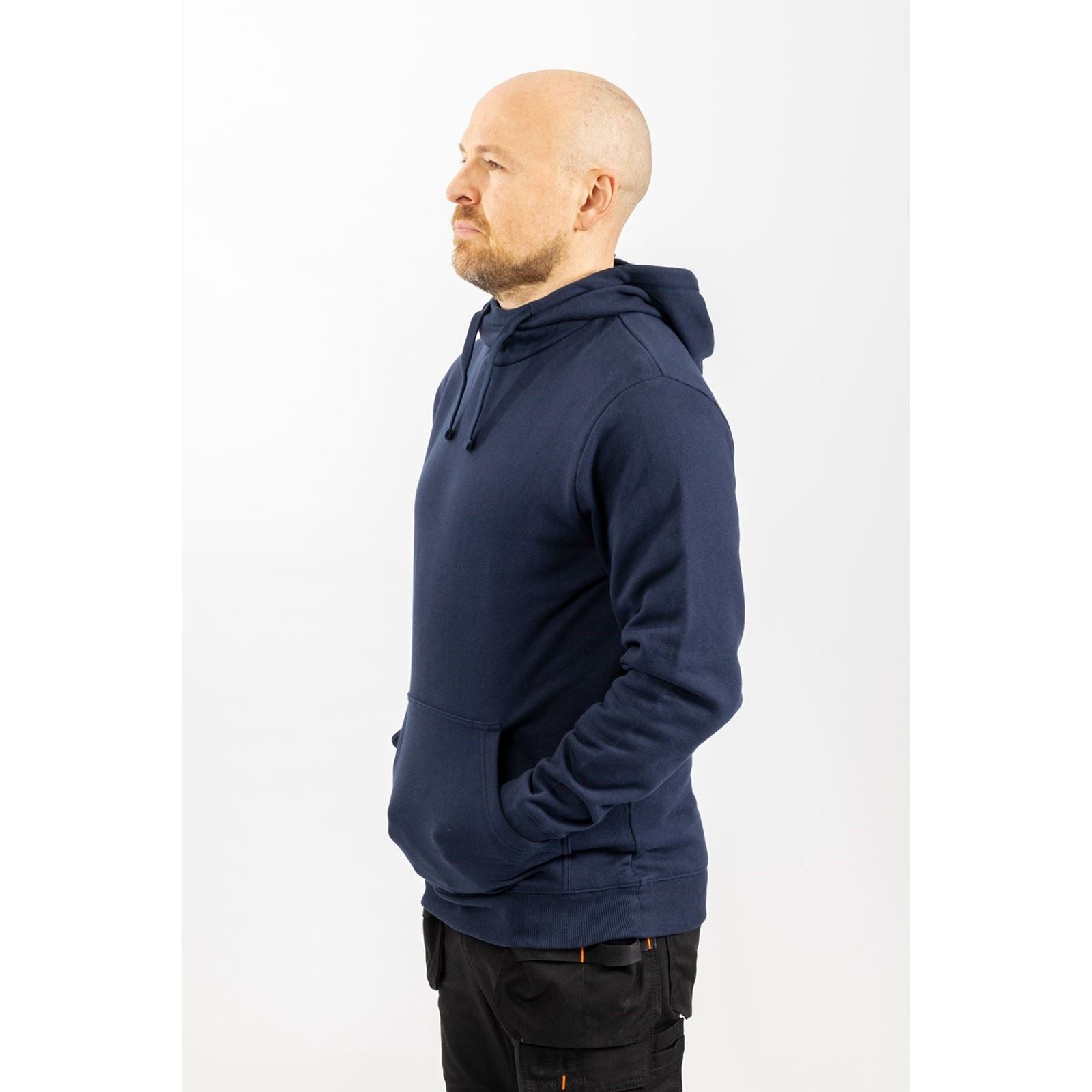 Helly Hansen Workwear Manchester Baumwoll Herrenblauer Kapuzensweatshirt