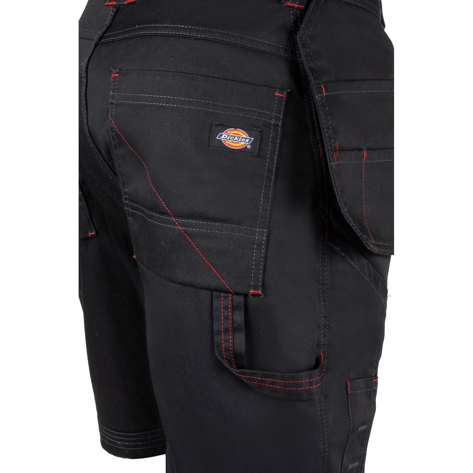 Dickies Redhawk Pro Work Polyester Herren Schwarze Arbeitskurze