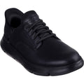 Skechers Garza Gervin Schwarze Farbe Herren-Schnürschuhe Aus Leder