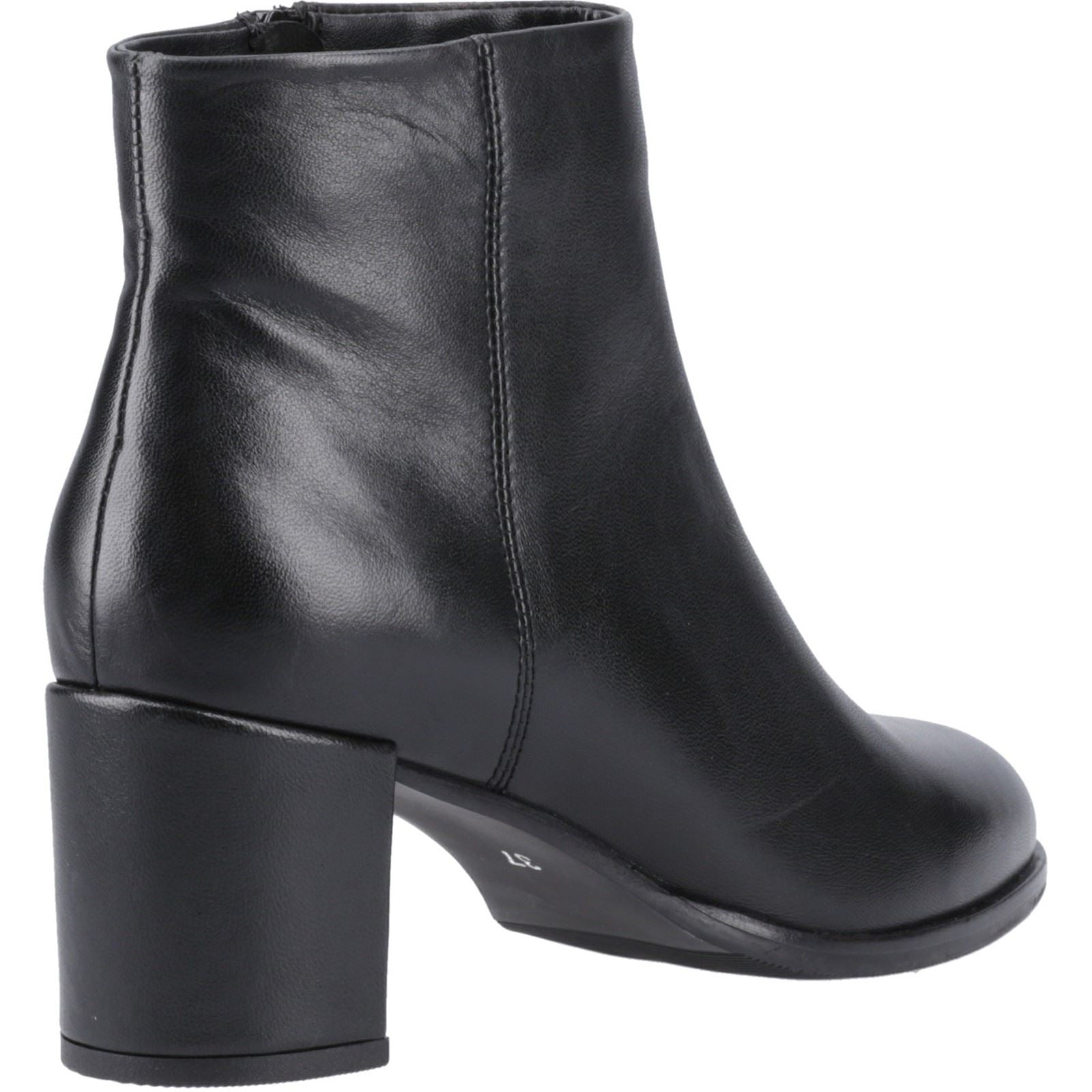 Hush Puppies Claridy Damen Stiefeletten aus schwarzem Leder mit Absatz