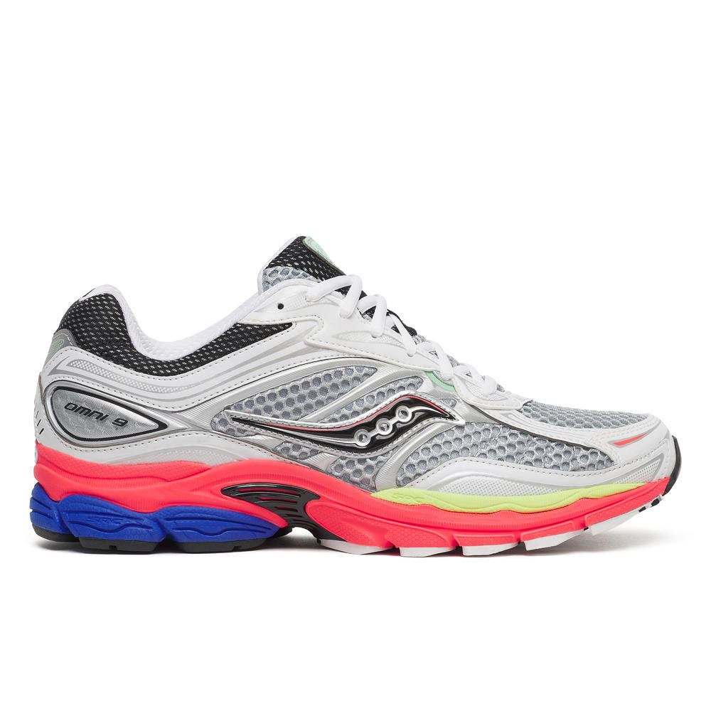 Saucony Progrid Omni 9 Silberne Turnschuhe