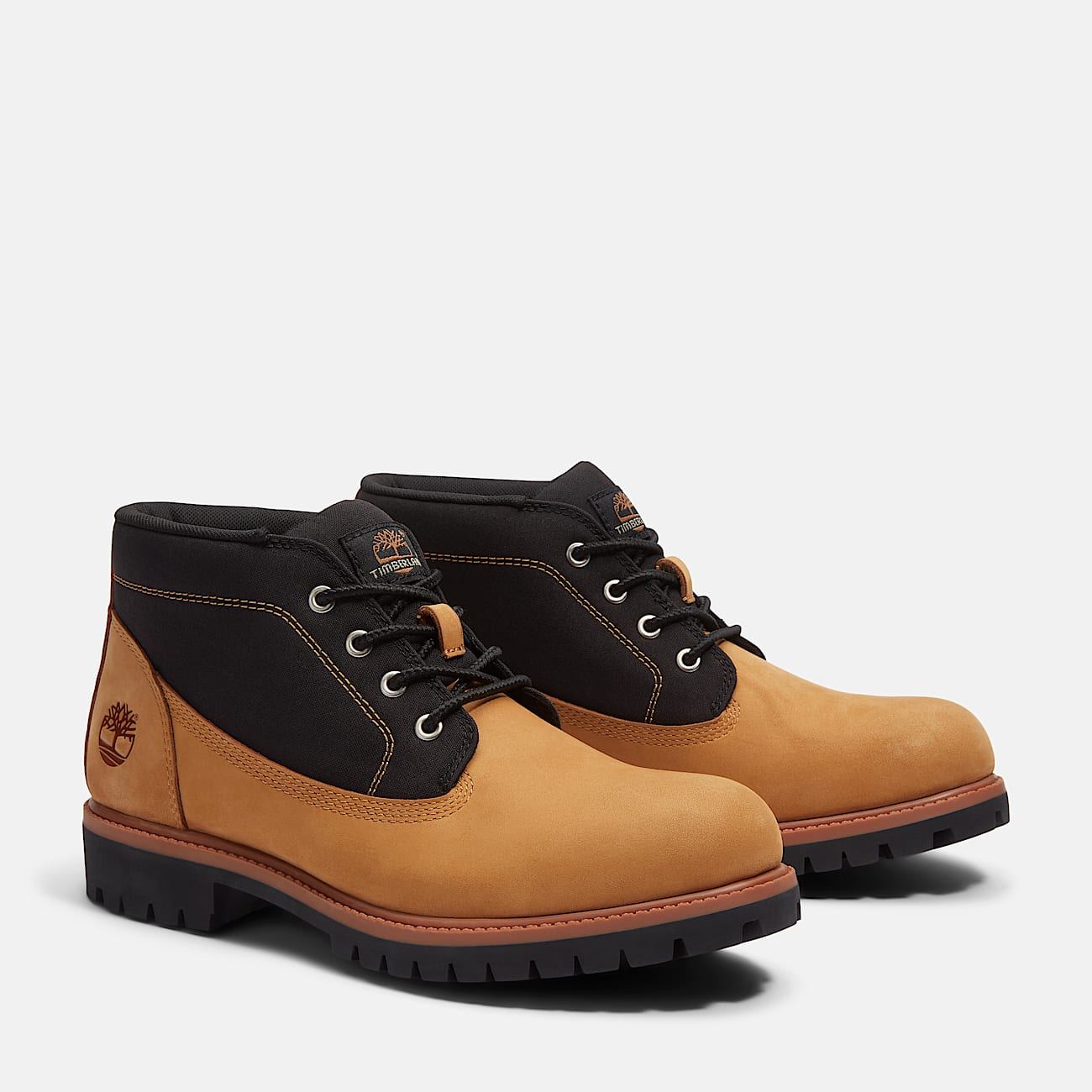 Timberland Mid Lace Chukka Workwear II Herren Stiefel Aus Gelbem Leder