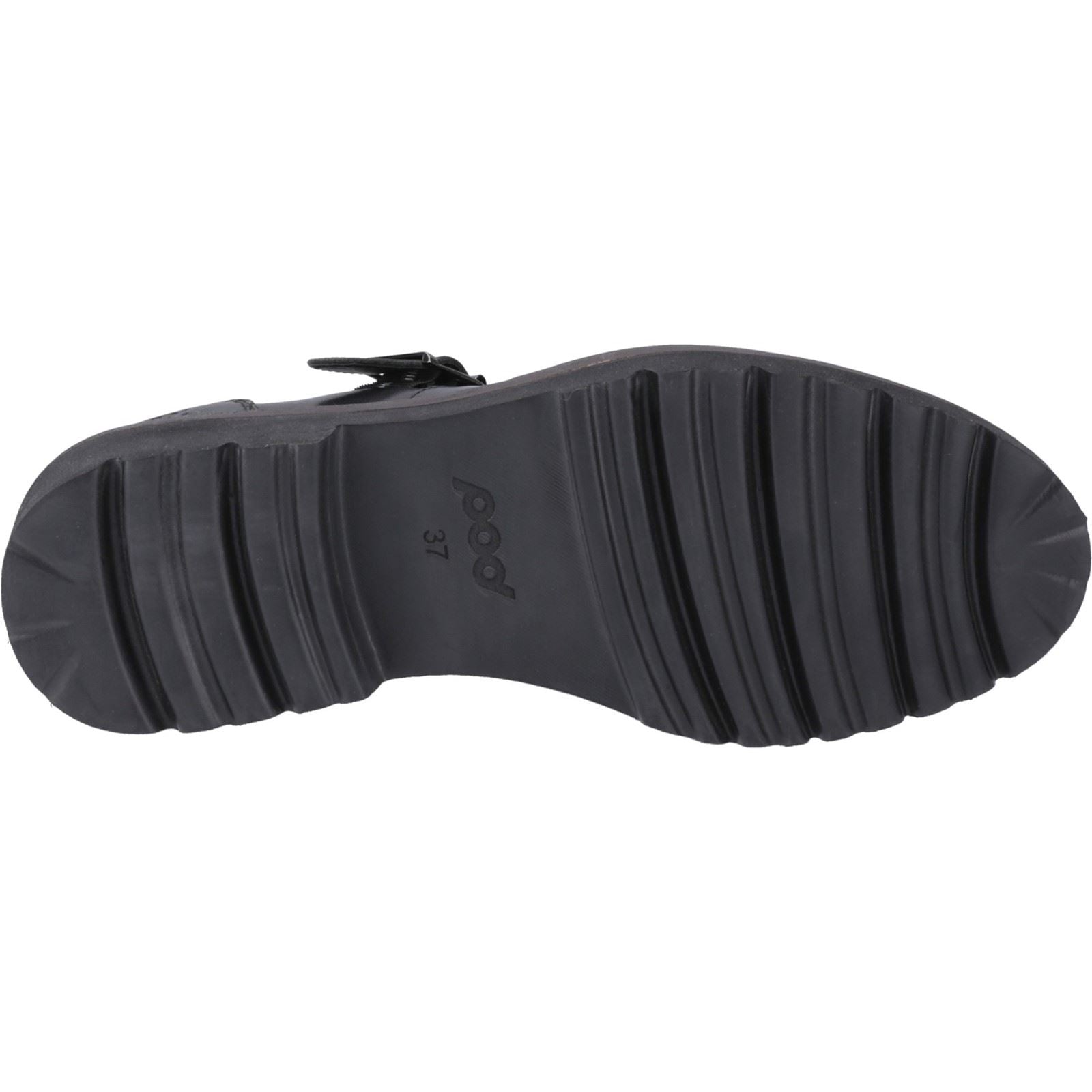 Pod Kylee Leder Damen Schwarze Farbe Schuhe