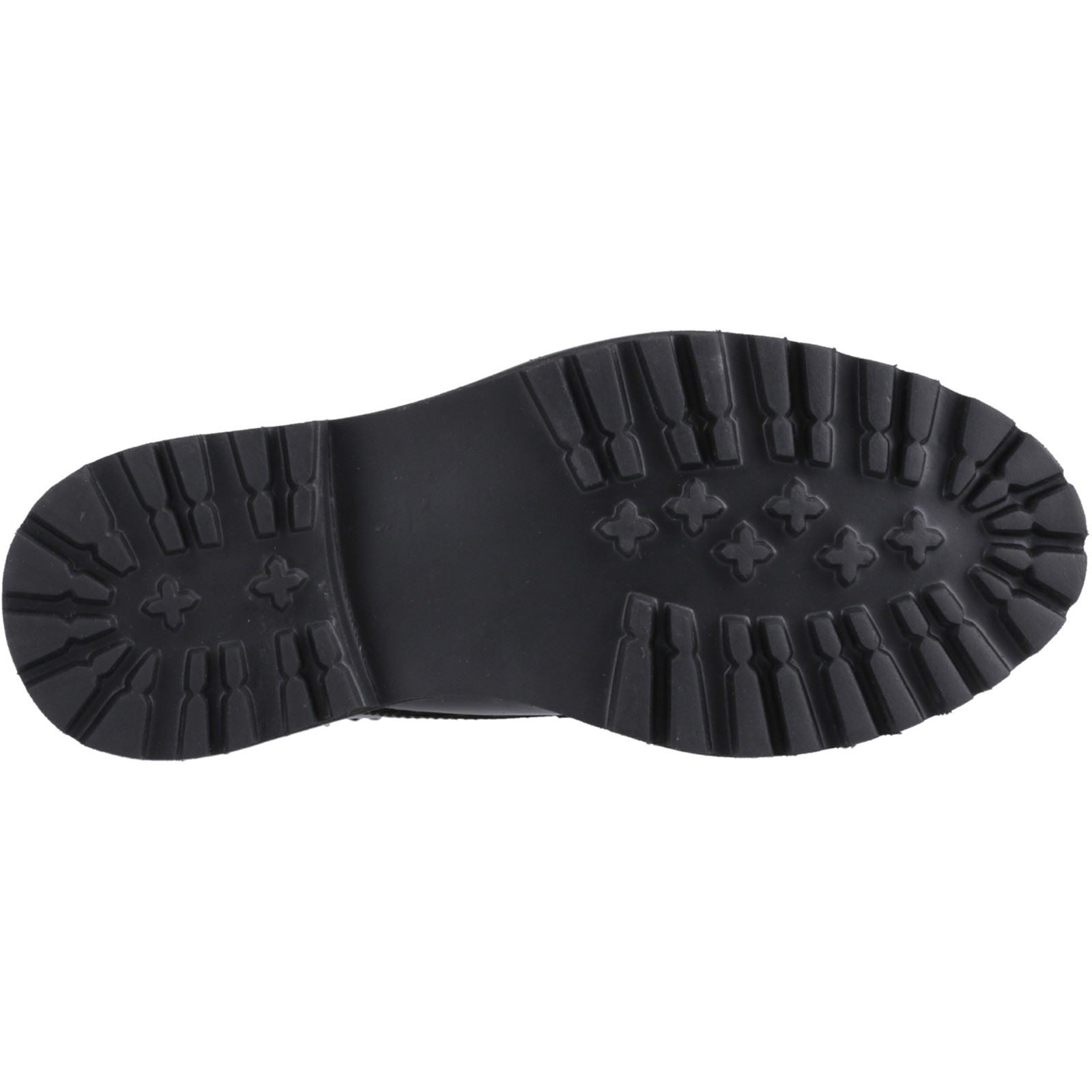 Hush Puppies Gabi Lace Up Mädchen Brogues Aus Schwarzem Leder