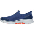 Skechers GO WALK 7 Easy On Evolution Textile Herren Turnschuhe In Marineblau