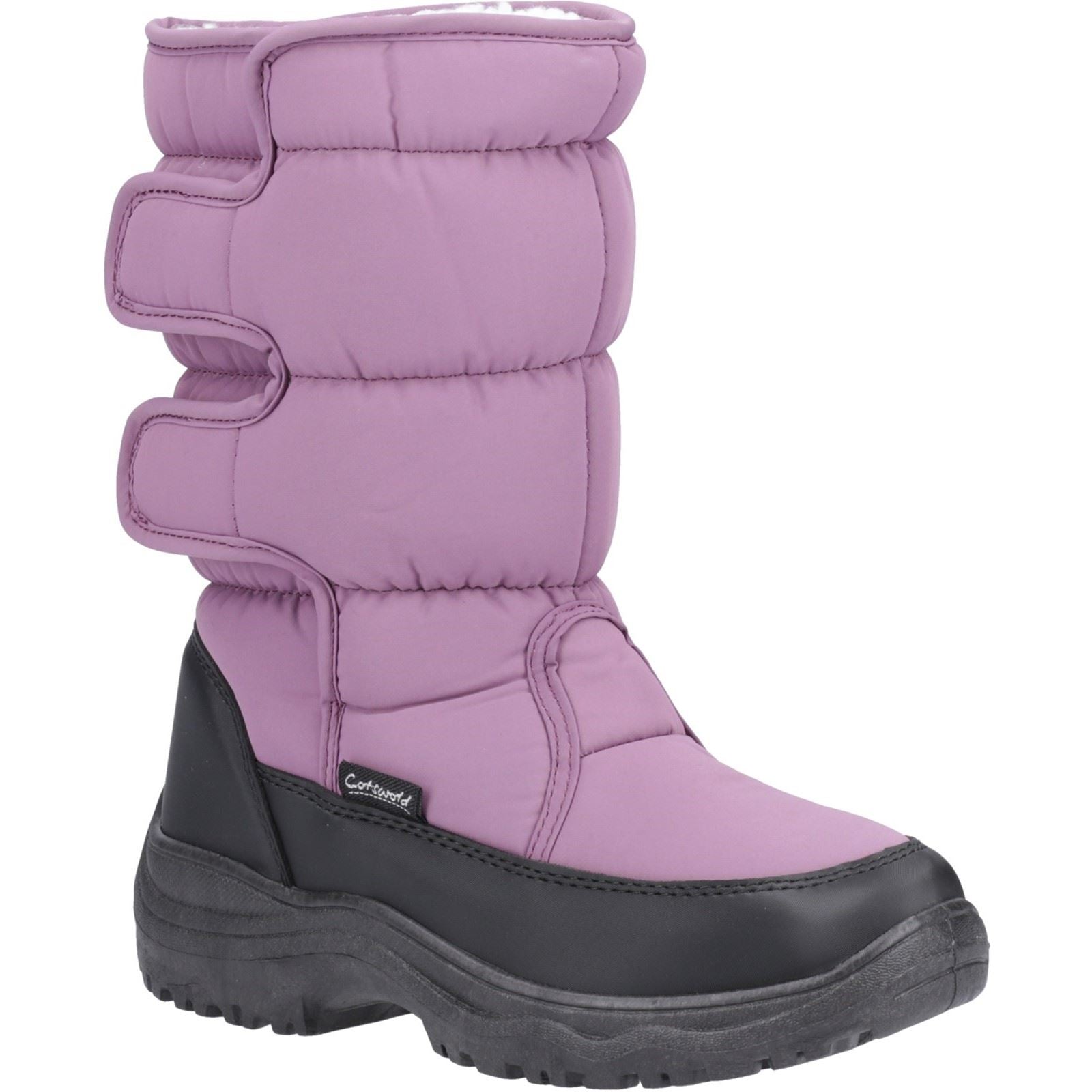 Cotswold Welland Damen Textil Winterstiefel in Lila halbhoch