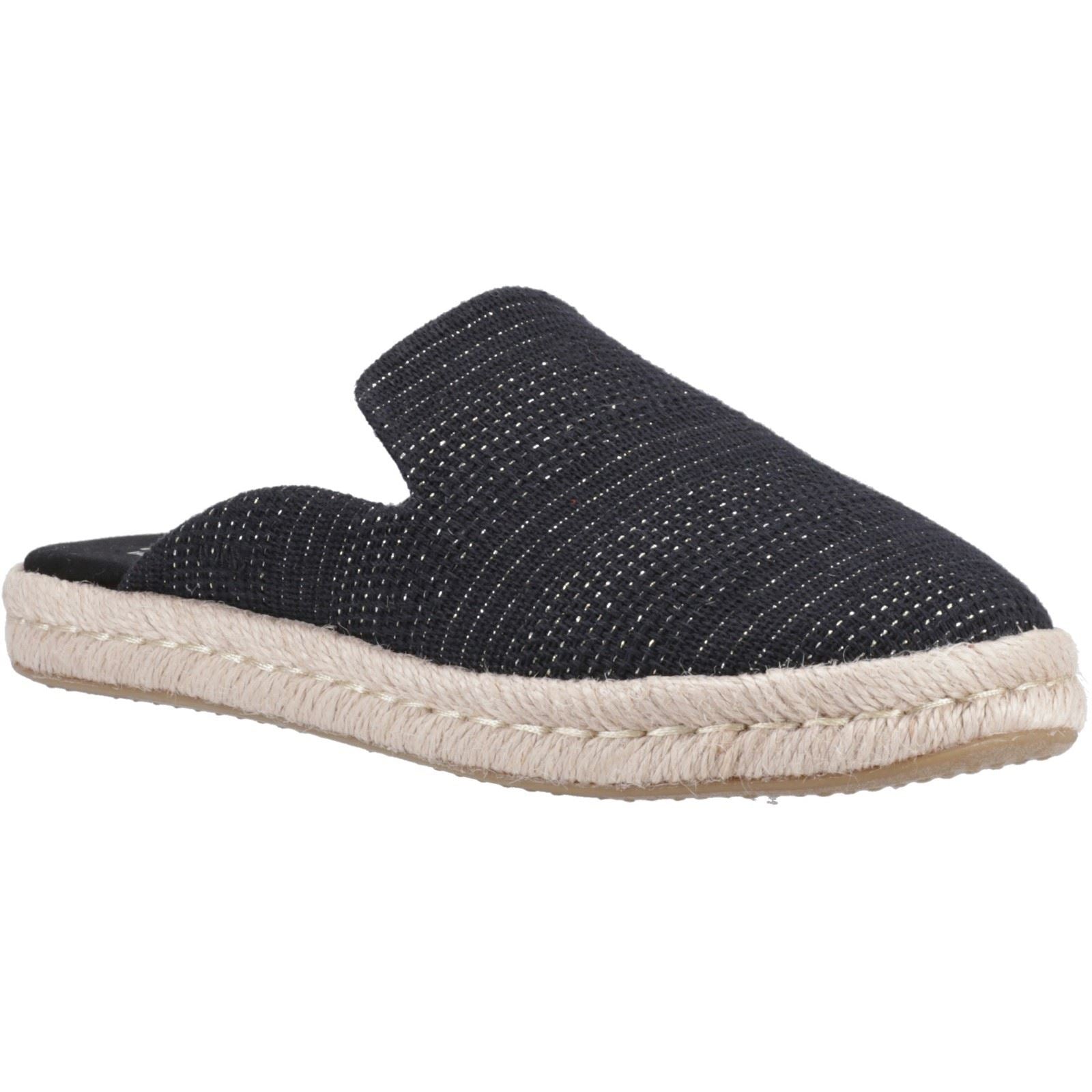 TOMS Santiago Mule Damen Schwarze Metallic Hausschuhe