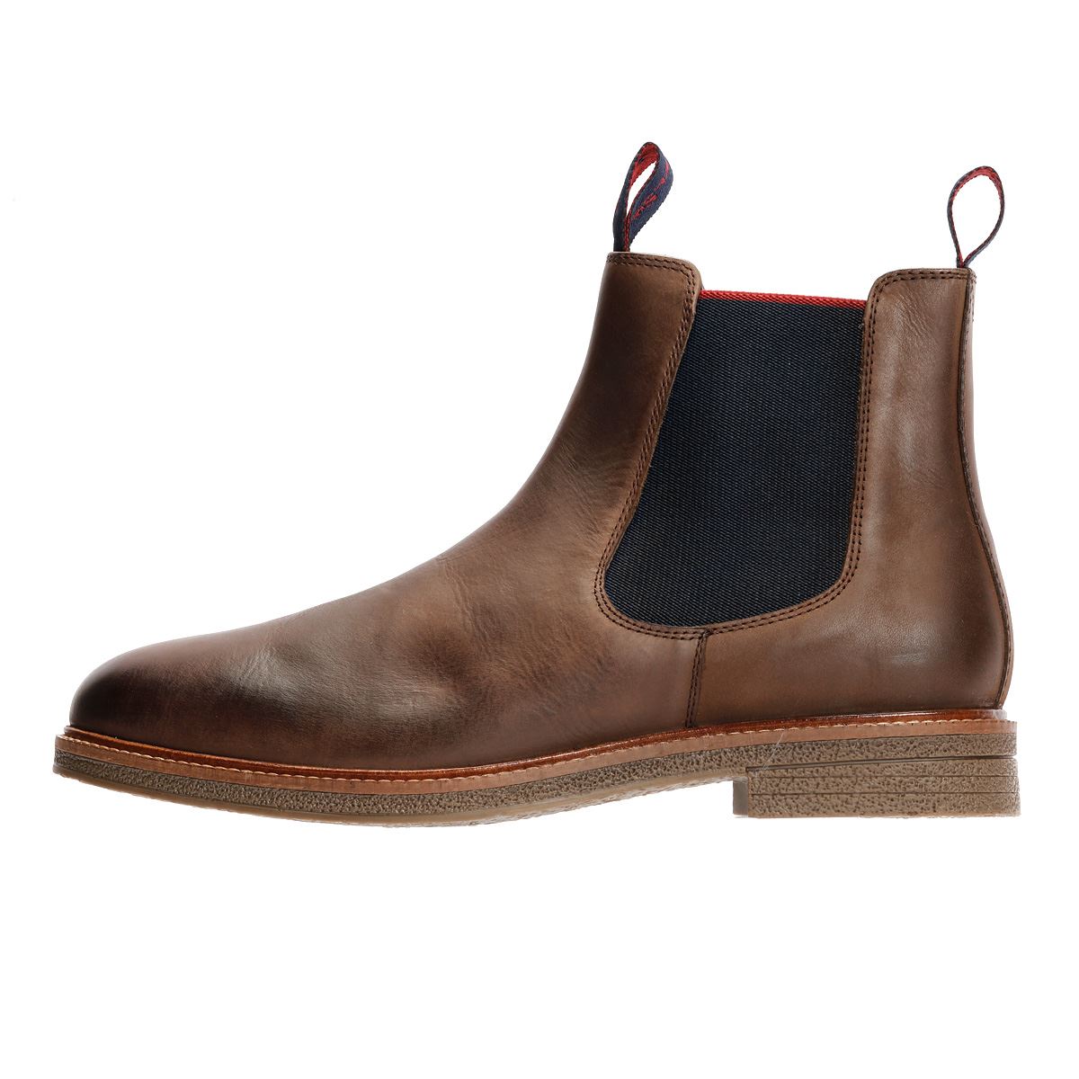 Ben Sherman Walker Chelsea Leder Herren Braune Stiefel