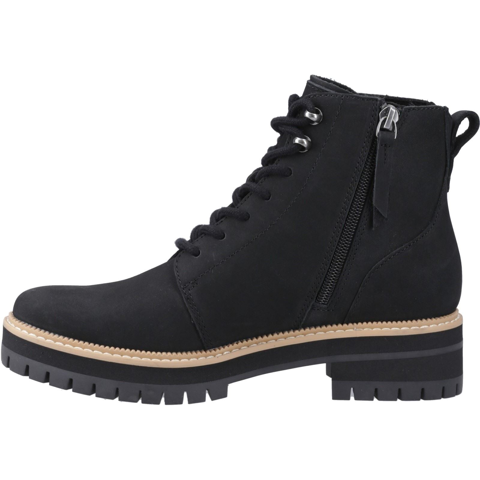 TOMS Wylder Leder Damen Schwarze Stiefel