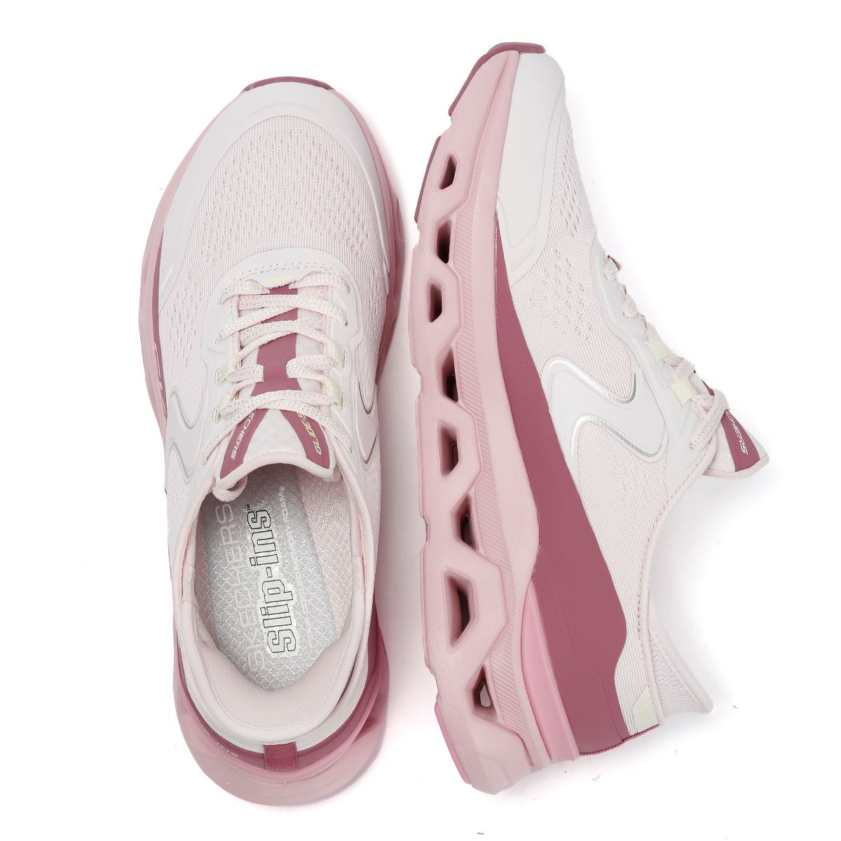 Skechers Slip-Ins Glide Step Altus Netz Damen Pink Sneaker