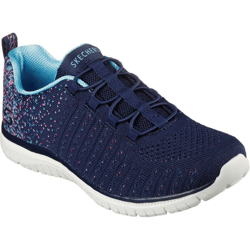 Skechers Virtue Textile Damen Sneaker In Marineblau/Blau