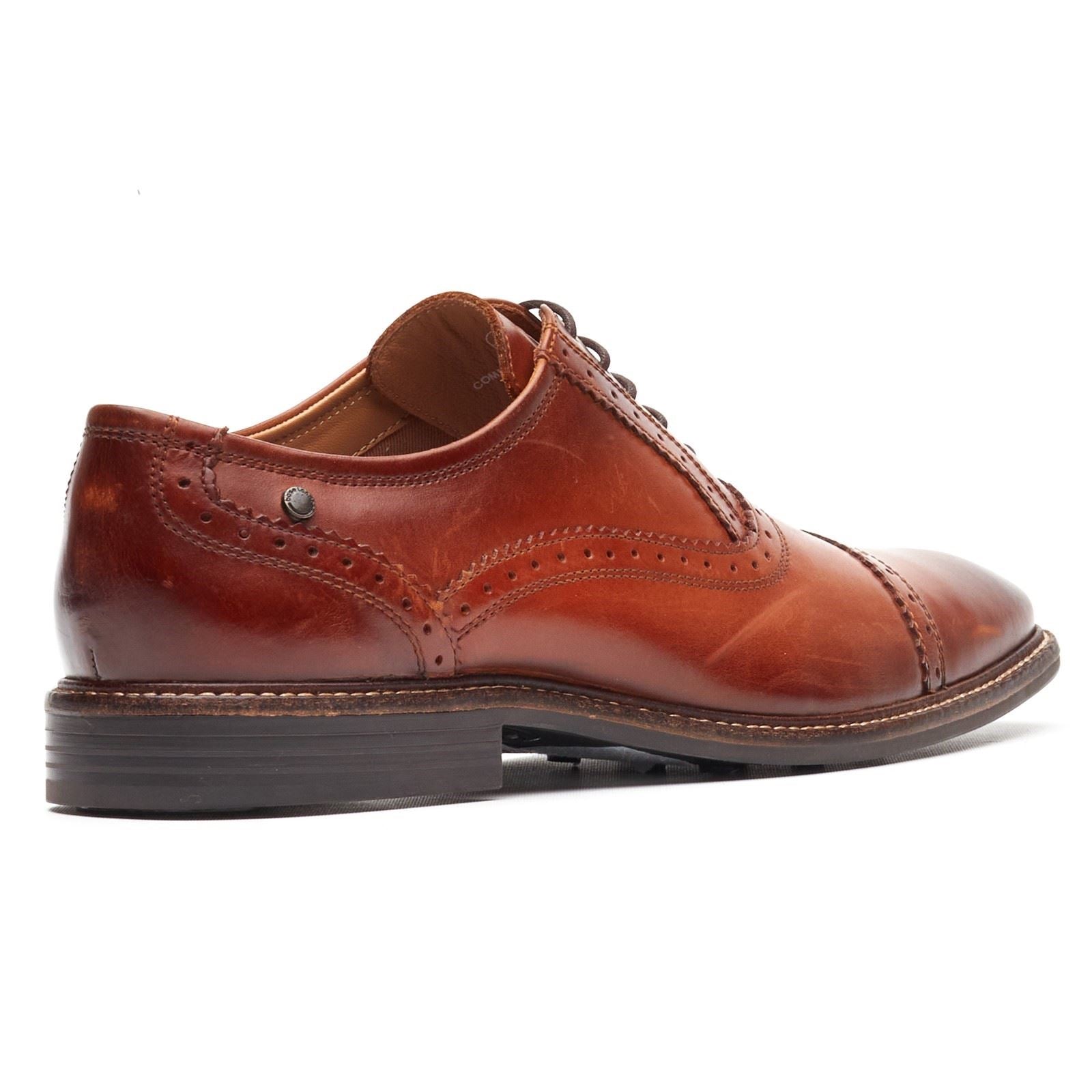 Base London Ascot Oxford Leder Herren Verbrannte Tan Oxford Schuhe