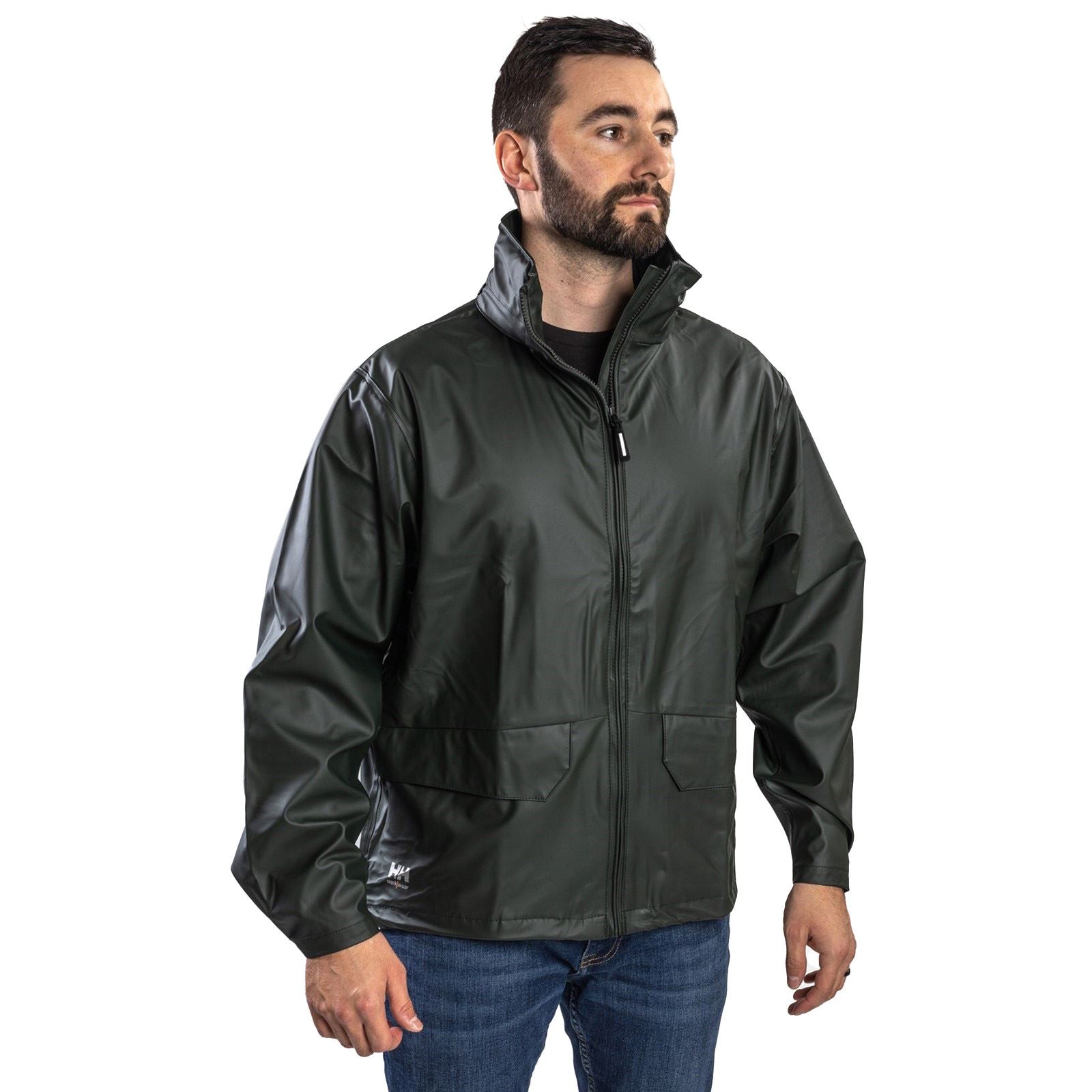 Helly Hansen Workwear Voss Unisex Erwachsene Grüne Regenjacke