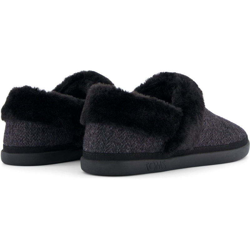 TOMS Oslo Synthetik Damen Hausschuhe In Schwarz