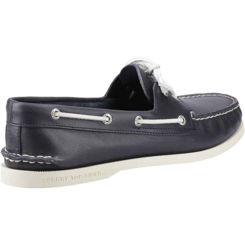 Sperry Authentic 2 Eye Herren Bootsschuhe Aus Leder In Marineblau