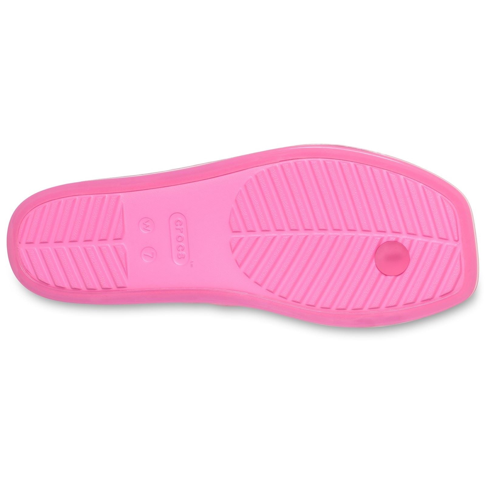 Crocs Miami Jely Toe Loop Eva Damen Sandalen In Pink Lemonade