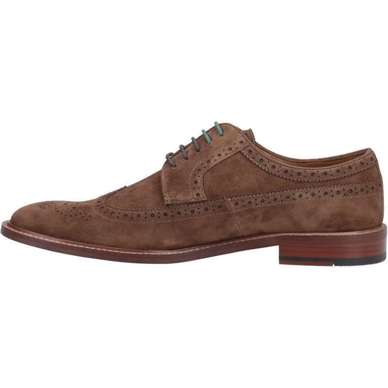 Dune Superior Wildleder Herren Braune Brogues-Schuhe