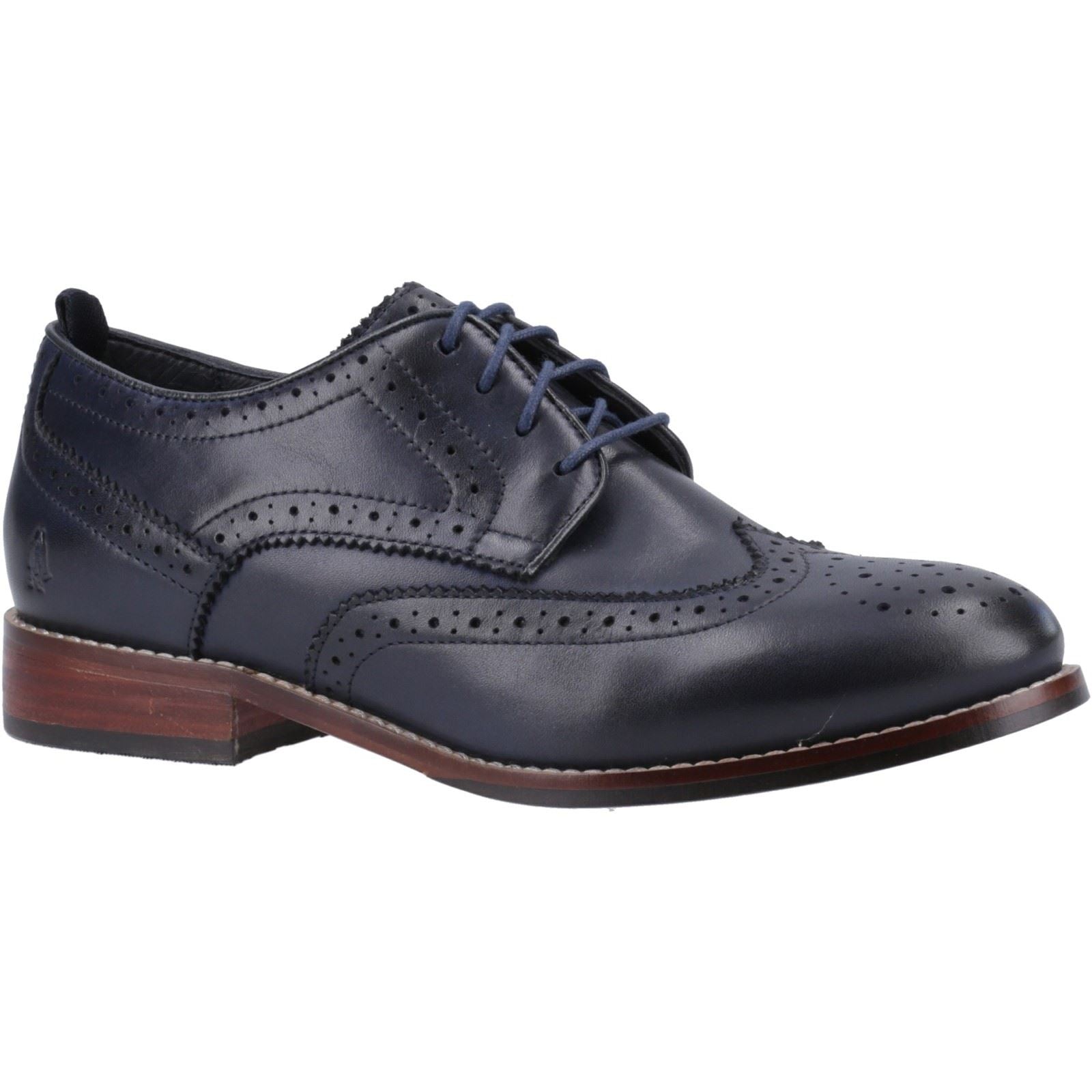 Hush Puppies Natalia Damen-Brogues-Schuhe Aus Leder In Marineblau